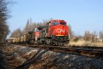 CN 2172 heading south at Sedgwick, IL